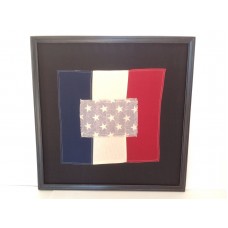 POTTERY BARN USA FLAG QUILT SHADOW BOX NEW WITHOUT FRONT GLASS SOLD OUT AT PB   153131695887